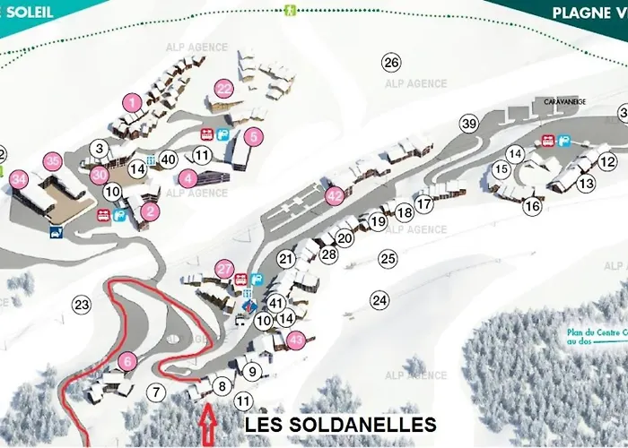 Apartmán Les Soldanelles - Divisible 4 Pers - Les Soldanelles - 07sol-plagne Villages Mae-5944 La Plagne